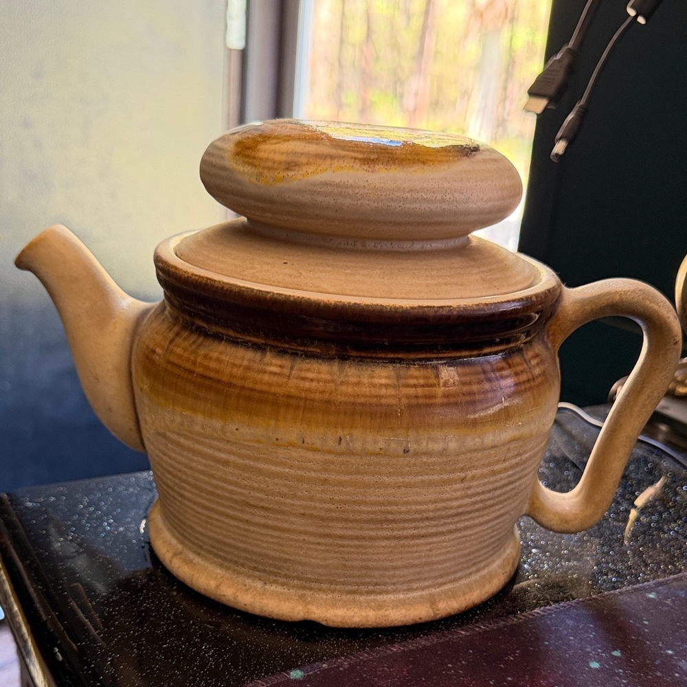 Beauceware pottery Brown Ceramic Teapot Canadian